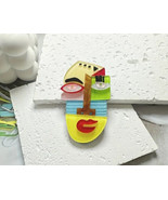 Picasso face pin brooch - $13.86