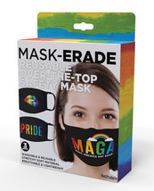 Hott Products Mask-erade Masks - Pride/gay Again/ Rainbow Kiss Pack Of 3 - $27.99