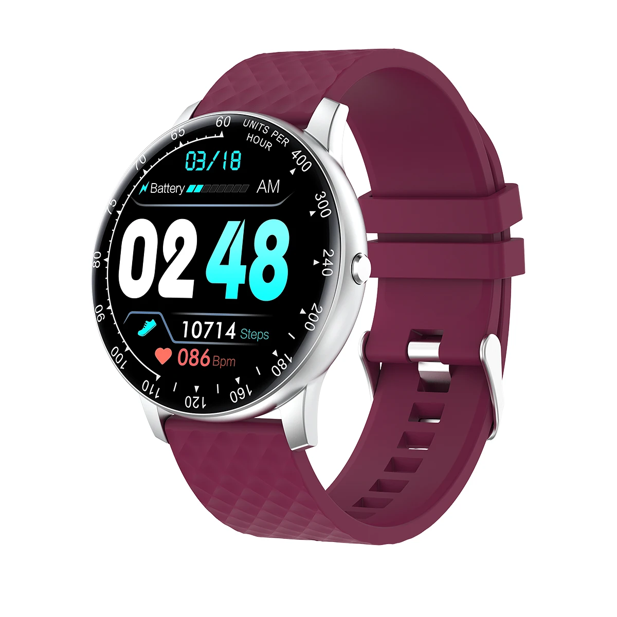 H30 Smart Watch Women DIY Watchface Full Touch Fitness Tracker Heart rate Blood  - £151.24 GBP