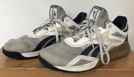 Reebok GW6016 Nano X Chalk Vector Navy Athletic Running Shoes Sneakers 12.5 46 - £31.45 GBP