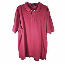 Ralph Lauren Polo Men&#39;s Short Sleeve Shirt Deep Pink Green Logo XXL - $17.78