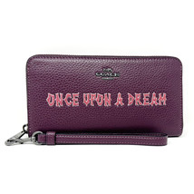 Disney X Coach Long Zip Around Wallet Once Upon A Dream Sleeping Beauty CD971 - £247.35 GBP