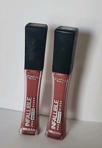 2 Loreal Infallible Pro Matte Lip Gloss 318 Bare Attraction-0.21oz Each - $12.10