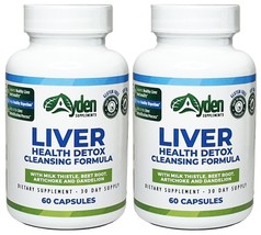 Liver Health Turmeric Root Detox Cleansing Capsules – 2 - £21.92 GBP