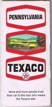VINTAGE Texaco Roadmap Pennsylvania 1969 - £7.15 GBP