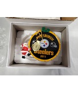 2011 Danbury Mint Pittsburgh Steelers Santa Claus Christmas Ornament w/ box - £31.72 GBP