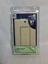 Leviton - Push On/Off Single Pole Light Switch Illuminated - Ivory - 567... - $8.73
