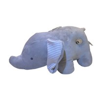 Just One You Carter&#39;s 10” Gray Baby Elephant Musical Wind Up Plush Stuffed Toy - £9.52 GBP