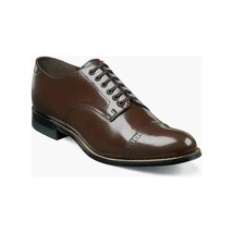 00012, Stacy Adams Leather Shoes Madison Lace Up Cap Toe All colors image 6