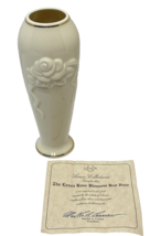 VTG The Lenox Rose Blossom China Bud Vase Pure 24K Gold with Certificate 6&quot; - £14.21 GBP
