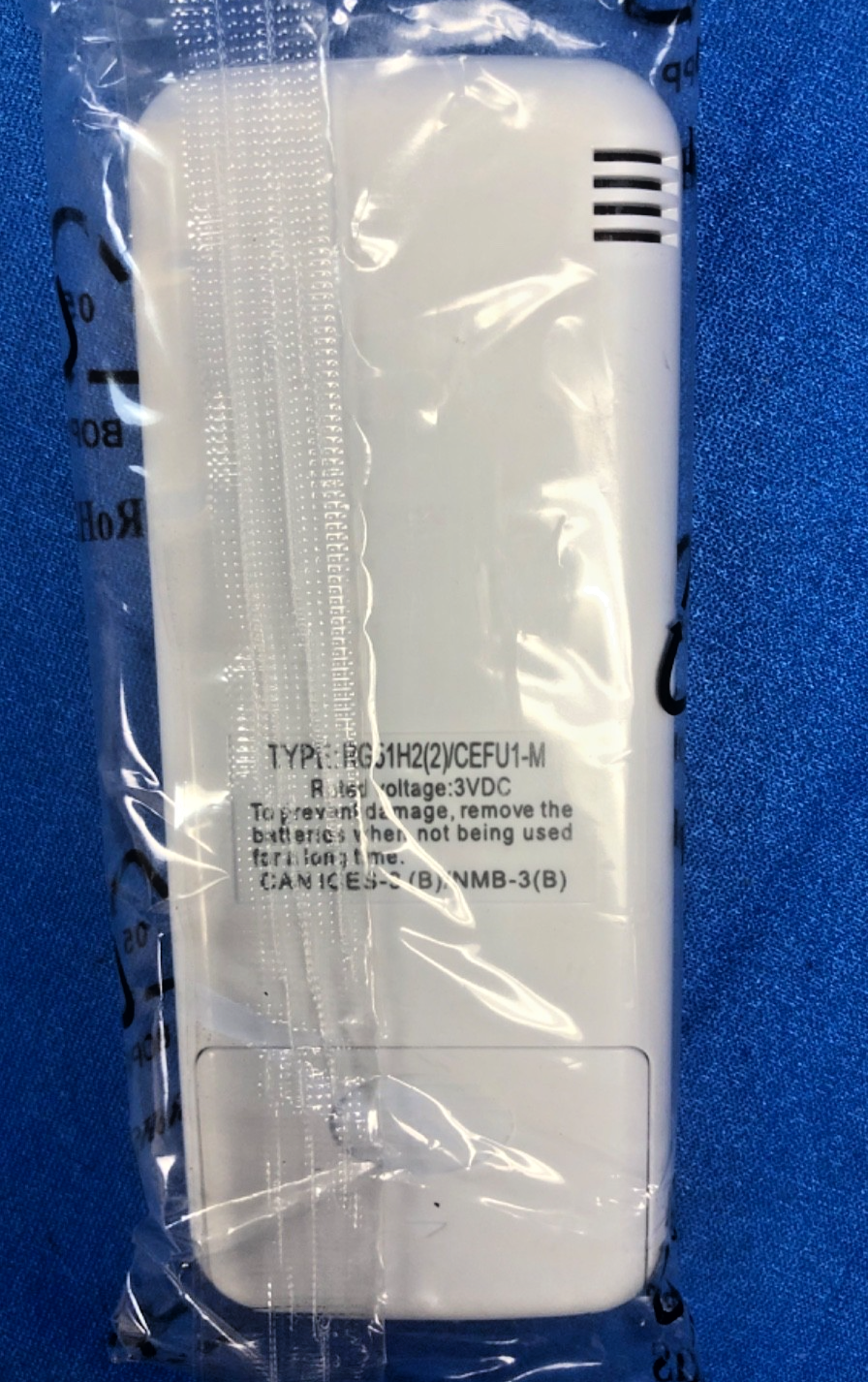 Vissani RG51H2(2)/CEFU1-M Air Conditioner Remote Control Replacement New Item image 3