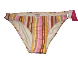 Xhilaration Multi-Colored Stripe Pattern Cheeky Bikini Bottom Size XL 12-14 - $6.80