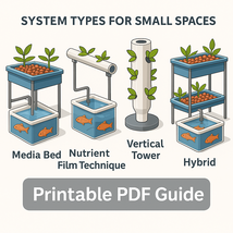 DIY Printable Backyard Aquaponics Guide PDF – Grow Fresh Food in Small S... - $19.99