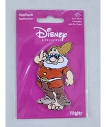 Disney Snow White &quot;Doc&quot; Dwarf Embroidered Iron On Patch Vtg New Sealed P... - $253.75 MXN