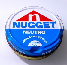 NUGGET NEUTRAL ✱ Vintage Grease Shoe Polish Cirage Tin Can Full Portugal 90´s - £13.38 GBP