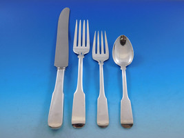 Colonial Fiddle by Watson Sterling Silver Flatware Service for 6 Set 24 ... - £1,247.57 GBP