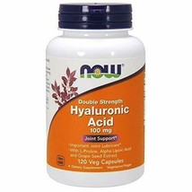 NOW Supplements, Hyaluronic Acid, Double Strength 100 mg, with L-Proline, Alp... - £29.55 GBP