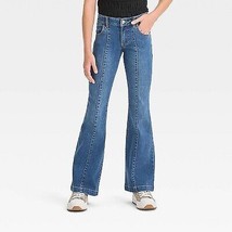Girls&#39; Low-Rise Flare Jeans - Medium Wash 12 - £16.75 GBP