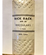 Vtg Rick Rack, 3 Yds, Irregulars, Sealed Pkg, 100% Cotton, Size 39, PET ... - £3.94 GBP