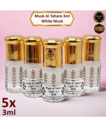 5x Musk Tahara White 3ml High Quality Arabic Misk Perfume Thick Oil مسك ... - $353.08 MXN