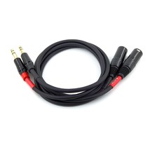 -024 Xlr To 1/4 Trs Stereo Adapter, 6.35Mm Dual Channel To 3-Pin Xlr Male, Xlr T - £31.45 GBP