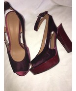 EMPORIO ARMANI SANDALS Open Toe Velvet Heels sz 41 new - $957.96 CAD