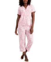 allbrand365 designer Womens Sleepwear Printed Capri Pants Pajama Set, XX-Large - £27.68 GBP