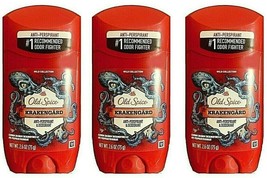 ( Lot 3 ) NEW-old Spice Krakengard Anti-perspirant Deodorant 2.6 Oz Ea - £27.24 GBP