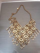 1974 Sarah Coventry MANDARIN MAGIC Goldtone Bib Necklace - $20.00