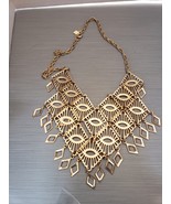 1974 Sarah Coventry MANDARIN MAGIC Goldtone Bib Necklace - £15.44 GBP