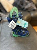 Western Chief Rain Boots Kids 11 Dino Brush Stripe Lighted Up Waterproof - $371.66 MXN