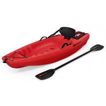 6 Feet Youth Kids Kayak with Bonus Paddle and Folding Backrest for Kid O... - £374.98 GBP