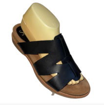 Söfft Leather Sandals Women’s Size 10 Black Gladiator Wedge Sofft Slip O... - £16.01 GBP