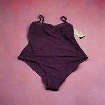 Catalina Burgundy Purple Women’s XL 16-18- One Piece Swimsuit Spaghetti Straps - $19.79