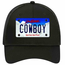 Cowboy South Dakota Novelty Black Mesh License Plate Hat - £23.17 GBP