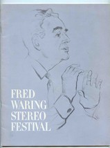 Fred Waring &amp; His Pennsylvanians Fred Waring Stereo Festival Program 1950&#39;s - £10.89 GBP