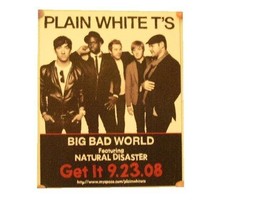 Plain White T&#39;s Tees Window Slick Poster Large Bad World-
show original title... - £14.08 GBP