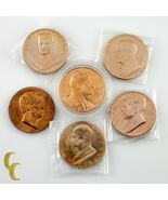 Stati Uniti Presidente Mint Medaglie Lincoln, Johnson, Eisenhower, Jfk, ... - $687.17 MXN