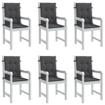  Lowback Chair Cushion Set of 6 Melange anthracite - $210.61 CAD