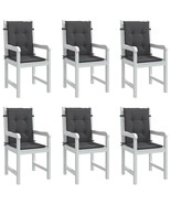 Lowback Chair Cushion Set of 6 Melange anthracite - $153.99