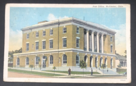 Vintage 1944 US Post Office McAlester OK Oklahoma Linen Postcard US Navy Cancel - £7.55 GBP