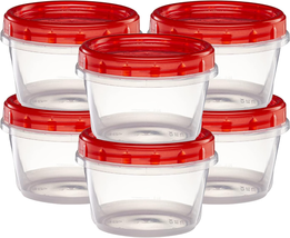 Elegant Disposables (16 Ounce 10 Pack) Twist Cap Containers Clear Bottom with Re - £21.66 GBP