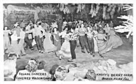 Buena Park Ca~Knotts FARM-SQUARE DANCERS-COVERED Wagon Camp~Real Photo Postcard - £7.22 GBP