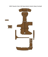 2007 Nautic Star 230 Sportdeck Swim Platform Cockpit Pad Boat EVA Teak F... - $1,134.35 CAD