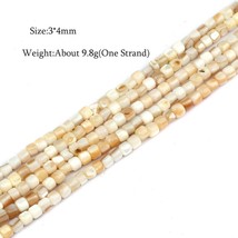 Wholesale 3*4MM Cylindrical  Freshwater  Beads Charm Loose Mother of  Beads for  - £46.52 GBP