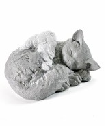 Cat Angel Wings Statue 9.5&quot; Long Gray Durable Resin Garden Pet Memorial - €33,64 EUR