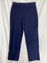 SG Susan Graver Women&#39;s Blue Dress Pants Pull-On Mid-Rise Stretch Size XS - £9.02 GBP