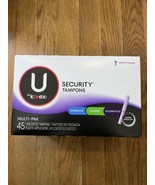 U by Kotex Security Tampons Multi-Pak 10 Regular, 15 Super, 20 Super Plus - £77.86 GBP