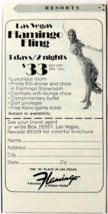 1972 Flamingo Fling Hilton Hotel Advertisement Las Vegas Nevada Vintage F6J - $19.99