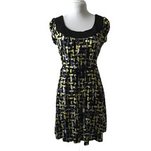 My Michelle Dress, Size M, Multicolor Print, Cap Sleeves - £7.85 GBP